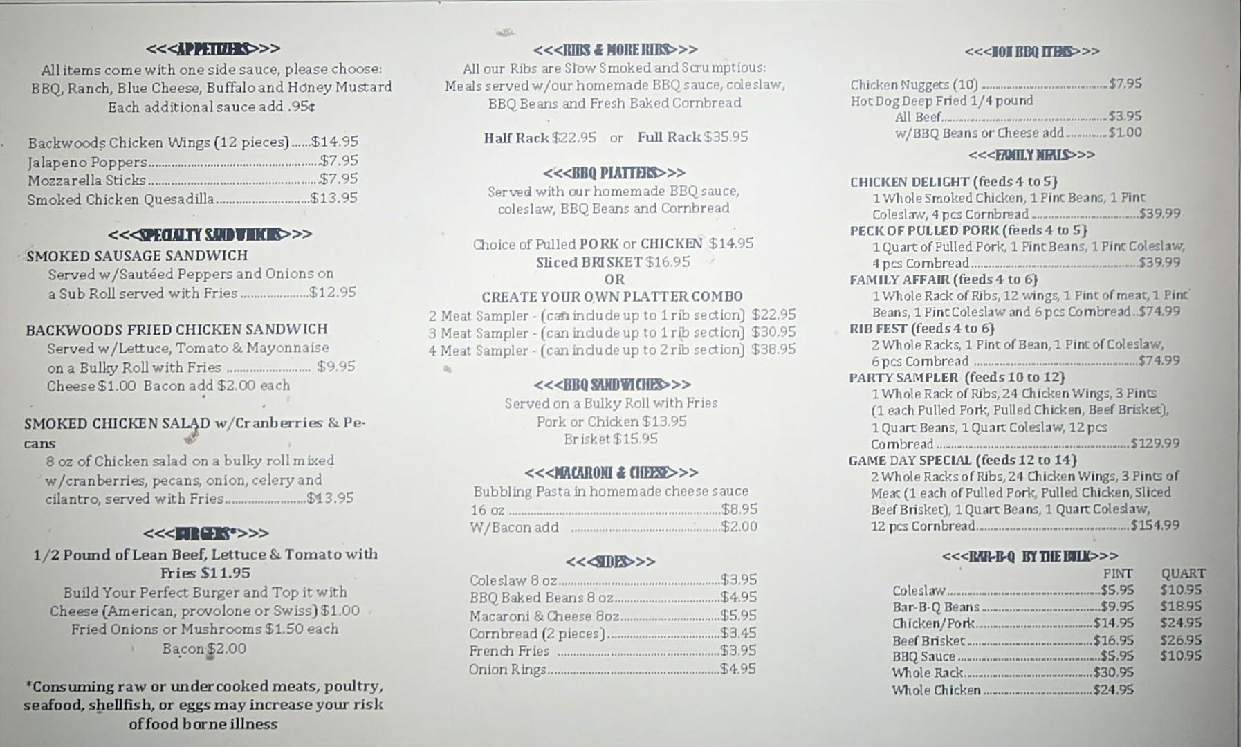 Backwoods Eatery & Tavern